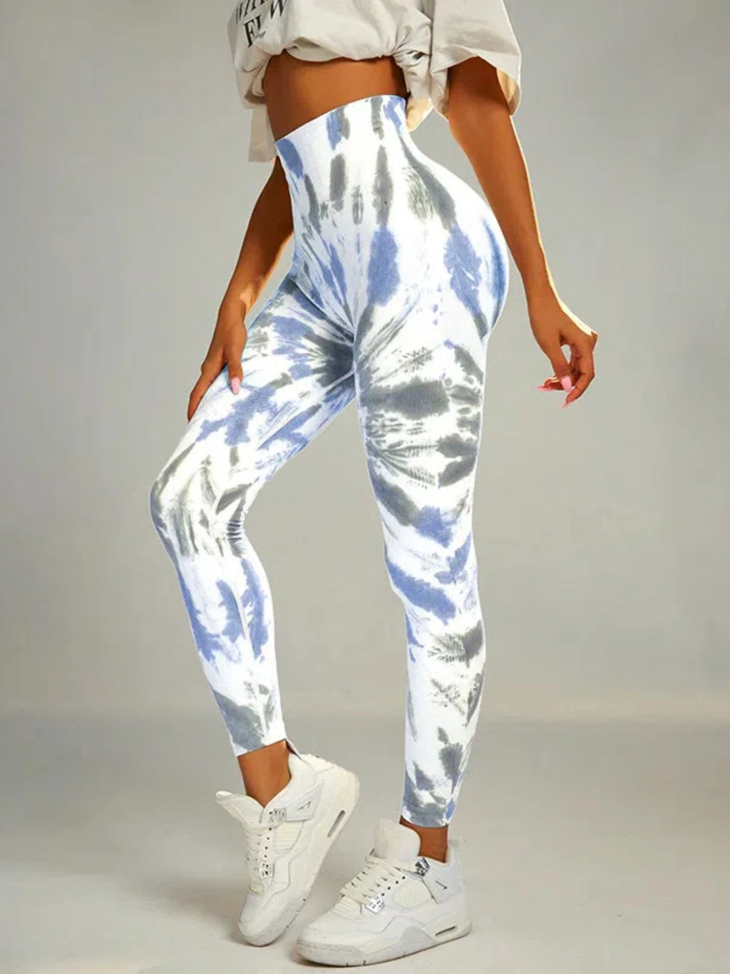 Tie Dye Yoga Pants Gym Leggings Women Seamless High Waist Push up Sport Tights Scrunch Butt Fitness Workout Leggings