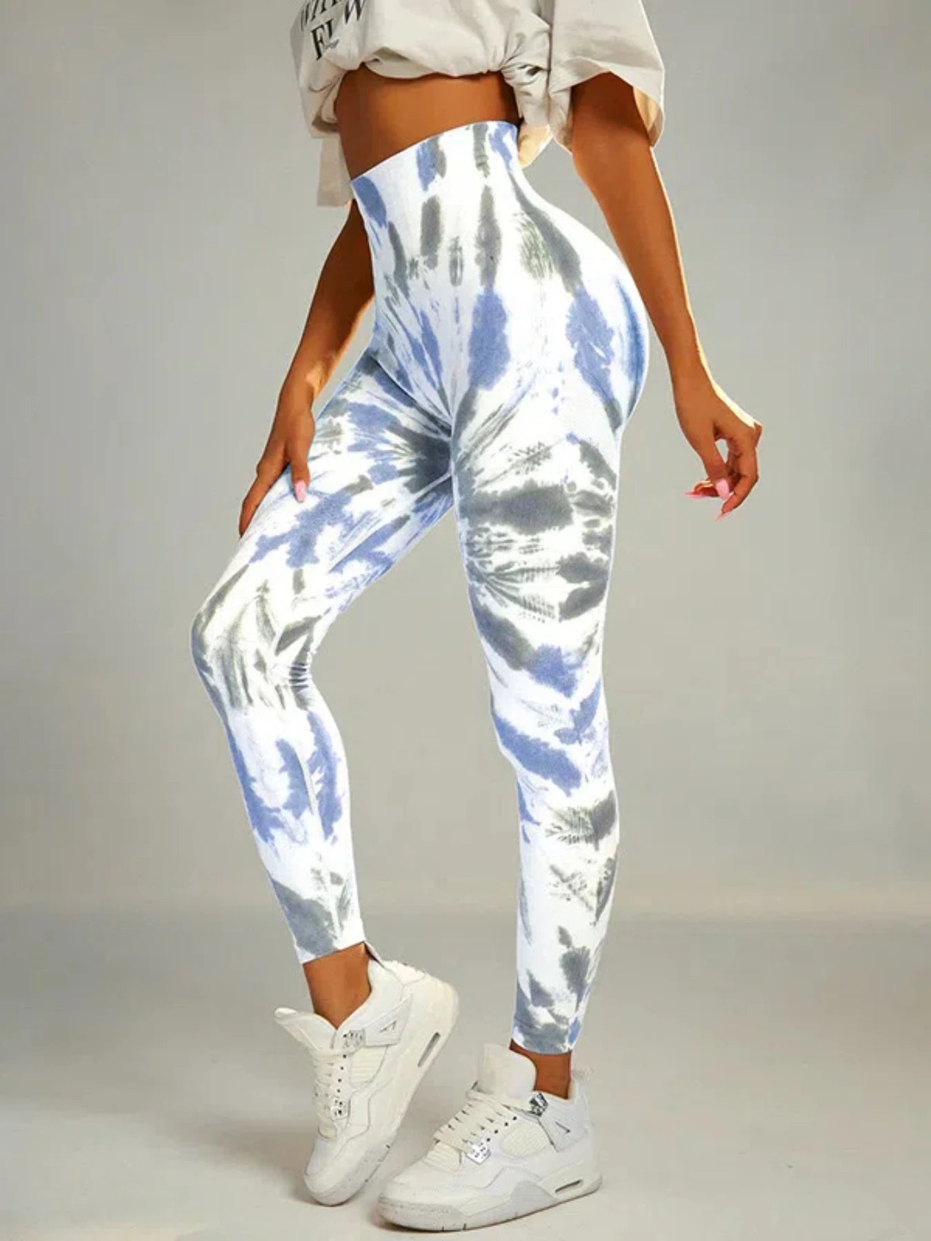 Tie Dye Yoga Pants Gym Leggings Women Seamless High Waist Push up Sport Tights Scrunch Butt Fitness Workout Leggings