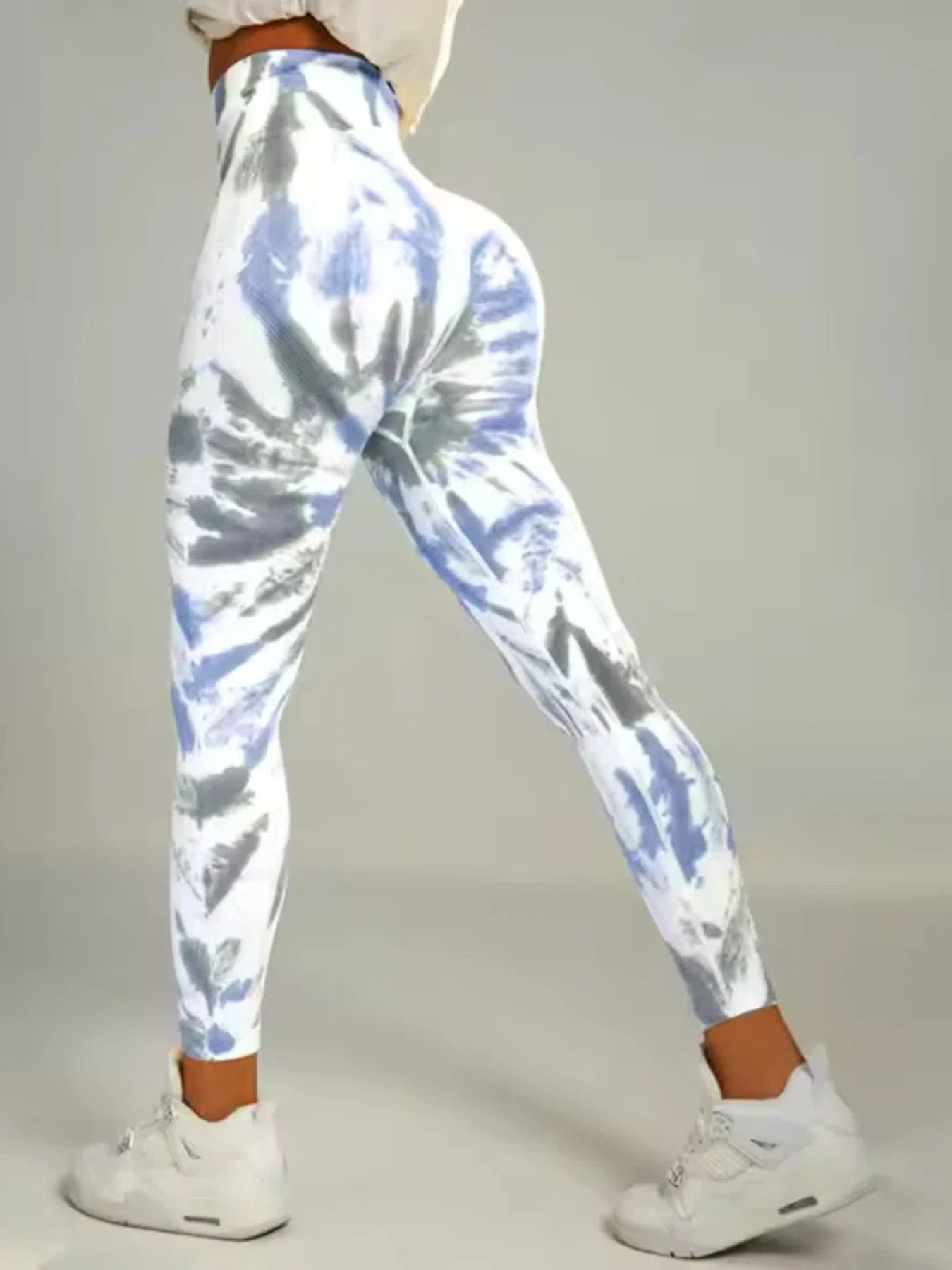 Tie Dye Yoga Pants Gym Leggings Women Seamless High Waist Push up Sport Tights Scrunch Butt Fitness Workout Leggings
